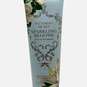Victoria's Secret Sparkling Blooms Fragrance Lotion - Cream and Green